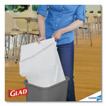 Load image into Gallery viewer, Tall Kitchen Drawstring Trash Bags, 13 Gal, 0.72 Mil, 24" X 27.38", Gray, 100/box