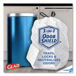 Load image into Gallery viewer, Tall Kitchen Drawstring Trash Bags, 13 Gal, 0.72 Mil, 24" X 27.38", Gray, 100/box