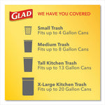 Load image into Gallery viewer, Odorshield Quick-tie Small Trash Bags, 4 Gal, 0.5 Mil, 8" X 18", White, 26 Bags/box, 6 Boxes/carton