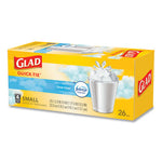 Load image into Gallery viewer, Odorshield Quick-tie Small Trash Bags, 4 Gal, 0.5 Mil, 8" X 18", White, 26 Bags/box, 6 Boxes/carton
