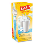 Load image into Gallery viewer, Odorshield Quick-tie Small Trash Bags, 4 Gal, 0.5 Mil, 8" X 18", White, 26 Bags/box, 6 Boxes/carton