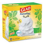 Load image into Gallery viewer, Odorshield Tall Kitchen Drawstring Bags, 13 Gal, 0.95 Mil, 24" X 27.38", White, 80/box