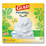 Load image into Gallery viewer, Odorshield Tall Kitchen Drawstring Bags, 13 Gal, 0.95 Mil, 24" X 27.38", White, 80 Bags/box, 3 Boxes/carton