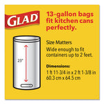 Load image into Gallery viewer, Odorshield Tall Kitchen Drawstring Bags, 13 Gal, 0.95 Mil, 24" X 27.38", White, 80 Bags/box, 3 Boxes/carton