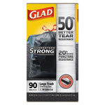 Load image into Gallery viewer, Drawstring Large Trash Bags, 30 Gal, 1.05 Mil, 30" X 33", Black, 90/carton