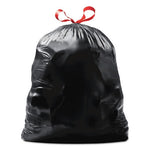 Load image into Gallery viewer, Drawstring Large Trash Bags, 30 Gal, 1.05 Mil, 30" X 33", Black, 15/box