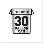 Load image into Gallery viewer, Drawstring Large Trash Bags, 30 Gal, 1.05 Mil, 30" X 33", Black, 15 Bags/box, 6 Boxes/carton