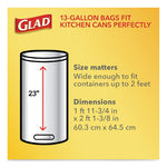 Load image into Gallery viewer, Tall Kitchen Drawstring Trash Bags, 13 Gal, 0.72 Mil, 23.75" X 24.88", White, 240/carton