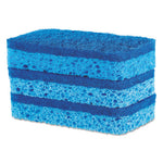 Load image into Gallery viewer, All Surface Scrubber Sponge, 2.5 X 4.5, 0.9" Thick, Dark Blue, 3/pack, 8 Packs/carton