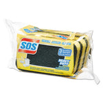 Load image into Gallery viewer, Heavy Duty Scrubber Sponge, 2.5 X 4.5, 0.9" Thick, Yellow/green, 3/pack, 8 Packs/carton