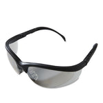 Load image into Gallery viewer, Klondike Safety Glasses, Black Matte Frame, Clear Mirror Lens, 12/box