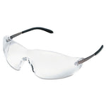Load image into Gallery viewer, Blackjack Wraparound Safety Glasses, Chrome Plastic Frame, Clear Lens, 12/box