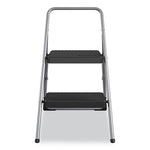 Load image into Gallery viewer, 2-step Folding Steel Step Stool, 200 Lb Capacity, 28.13" Working Height, Cool Gray