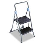 Load image into Gallery viewer, Commercial 2-step Folding Stool, 300 Lb Capacity, 20.5 X 24.75 X 39.5, Gray