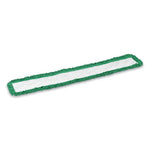 Load image into Gallery viewer, Looped-end Dust Mop Head, Microfiber, 48 X 5, Green