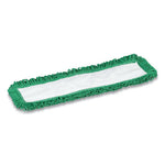 Load image into Gallery viewer, Looped-end Dust Mop Head, Microfiber, 24 X 5, Green