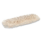 Load image into Gallery viewer, Cut-end Dust Mop Head, Economy, Cotton, 24 X 5, White
