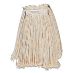 Load image into Gallery viewer, Cut-end Wet Mop Head, Cotton, #24, 1" Headband, White