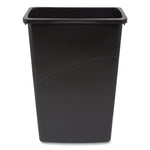 Load image into Gallery viewer, Slim Open Top Trash Can, 23 Gal, Plastic, Black