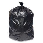 Load image into Gallery viewer, Reprocessed Resin Can Liners, 56 Gal, 1.5 Mil, 43" X 46", Black, 25 Bags/roll, 4 Rolls/carton