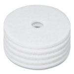 Load image into Gallery viewer, Polishing Floor Pads, 17" Diameter, White, 5/carton