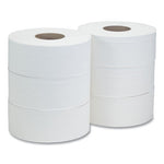 Load image into Gallery viewer, Recycled 2-ply Jumbo Toilet Paper, Septic Safe, White, 3.55" X 1,000 Ft, 6 Rolls/carton