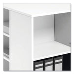 Load image into Gallery viewer, Flexible Multi-functional Cart For Office Storage, Wood, 6 Shelves, 20.79 X 23.31 X 29.45, White