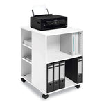 Load image into Gallery viewer, Flexible Multi-functional Cart For Office Storage, Wood, 6 Shelves, 20.79 X 23.31 X 29.45, White