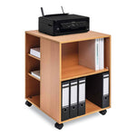 Load image into Gallery viewer, Flexible Multi-functional Cart For Office Storage, Wood, 6 Shelves, 20.79 X 23.31 X 29.45, Beech