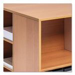 Load image into Gallery viewer, Flexible Multi-functional Cart For Office Storage, Wood, 6 Shelves, 20.79 X 23.31 X 29.45, Beech