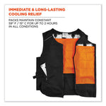 Load image into Gallery viewer, Chill-its 6260 Lightweight Phase Change Cooling Vest W/ Packs, Cotton/polyester, Large/xl, Black, Ships In 1-3 Business Days