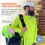 Load image into Gallery viewer, Chill-its 6689 Cooling Long Sleeve Sun Shirt With Uv Protection, 3x-large, Lime, Ships In 1-3 Business Days