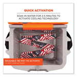 Load image into Gallery viewer, Chill-its 6700 Cooling Bandana Polymer Tie Headband, One Size Fits Most, Stars And Stripes, Ships In 1-3 Business Days