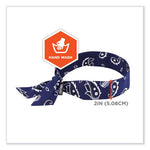Load image into Gallery viewer, Chill-its 6700 Cooling Bandana Polymer Tie Headband, One Size Fits Most, Navy Western, Ships In 1-3 Business Days