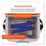 Load image into Gallery viewer, Chill-its 6700 Cooling Bandana Polymer Tie Headband, One Size Fits Most, Solid Blue, Ships In 1-3 Business Days