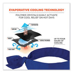 Load image into Gallery viewer, Chill-its 6700 Cooling Bandana Polymer Tie Headband, One Size Fits Most, Solid Blue, Ships In 1-3 Business Days