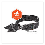 Load image into Gallery viewer, Chill-its 6700 Cooling Bandana Polymer Tie Headband, One Size Fits Most, Skulls, Ships In 1-3 Business Days