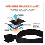 Load image into Gallery viewer, Chill-its 6700 Cooling Bandana Polymer Tie Headband, One Size Fits Most, Black, Ships In 1-3 Business Days