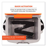 Load image into Gallery viewer, Chill-its 6700 Cooling Bandana Polymer Tie Headband, One Size Fits Most, Black, Ships In 1-3 Business Days