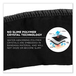 Load image into Gallery viewer, Chill-its 6702 Cooling Embedded Polymers Tie Bandana, One Size Fits Most, Black, Ships In 1-3 Business Days