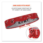 Load image into Gallery viewer, Chill-its 6605 High-performance Cotton Terry Cloth Sweatband, One Size Fits Most, Red Western, Ships In 1-3 Business Days