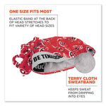 Load image into Gallery viewer, Chill-its 6615 High-performance Bandana Doo Rag W/terry Cloth Sweatband, One Size, Red Western, Ships In 1-3 Business Days