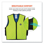 Load image into Gallery viewer, Chill-its 6665 Embedded Polymer Cooling Vest With Zipper, Nylon/polymer, Large, Lime, Ships In 1-3 Business Days