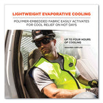 Load image into Gallery viewer, Chill-its 6665 Embedded Polymer Cooling Vest With Zipper, Nylon/polymer, Large, Lime, Ships In 1-3 Business Days