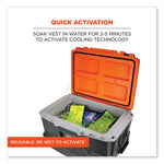 Load image into Gallery viewer, Chill-its 6665 Embedded Polymer Cooling Vest With Zipper, Nylon/polymer, X-large, Lime, Ships In 1-3 Business Days