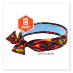 Load image into Gallery viewer, Chill-its 6700ct Cooling Bandana Pva Tie Headband, One Size Fits Most, Flames, Ships In 1-3 Business Days