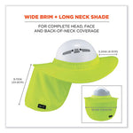 Load image into Gallery viewer, Chill-its 6660 Hard Hat Brim + Neck Shade, 19.5 X 9.75, Lime, Ships In 1-3 Business Days