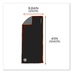 Load image into Gallery viewer, Chill-its 6602mf Evaporative Microfiber Cooling Towel, 40.9 X 9.8, One Size, Microfiber, Black, Ships In 1-3 Business Days