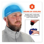 Load image into Gallery viewer, Chill-its 6632 Performance Knit Cooling Skull Cap, Polyester/spandex, One Size Fits Most, Blue, Ships In 1-3 Business Days