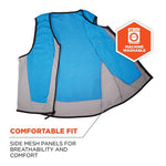 Load image into Gallery viewer, Chill-its 6667 Wet Evaporative Pva Cooling Vest With Zipper, Pva, 3x-large, Blue, Ships In 1-3 Business Days